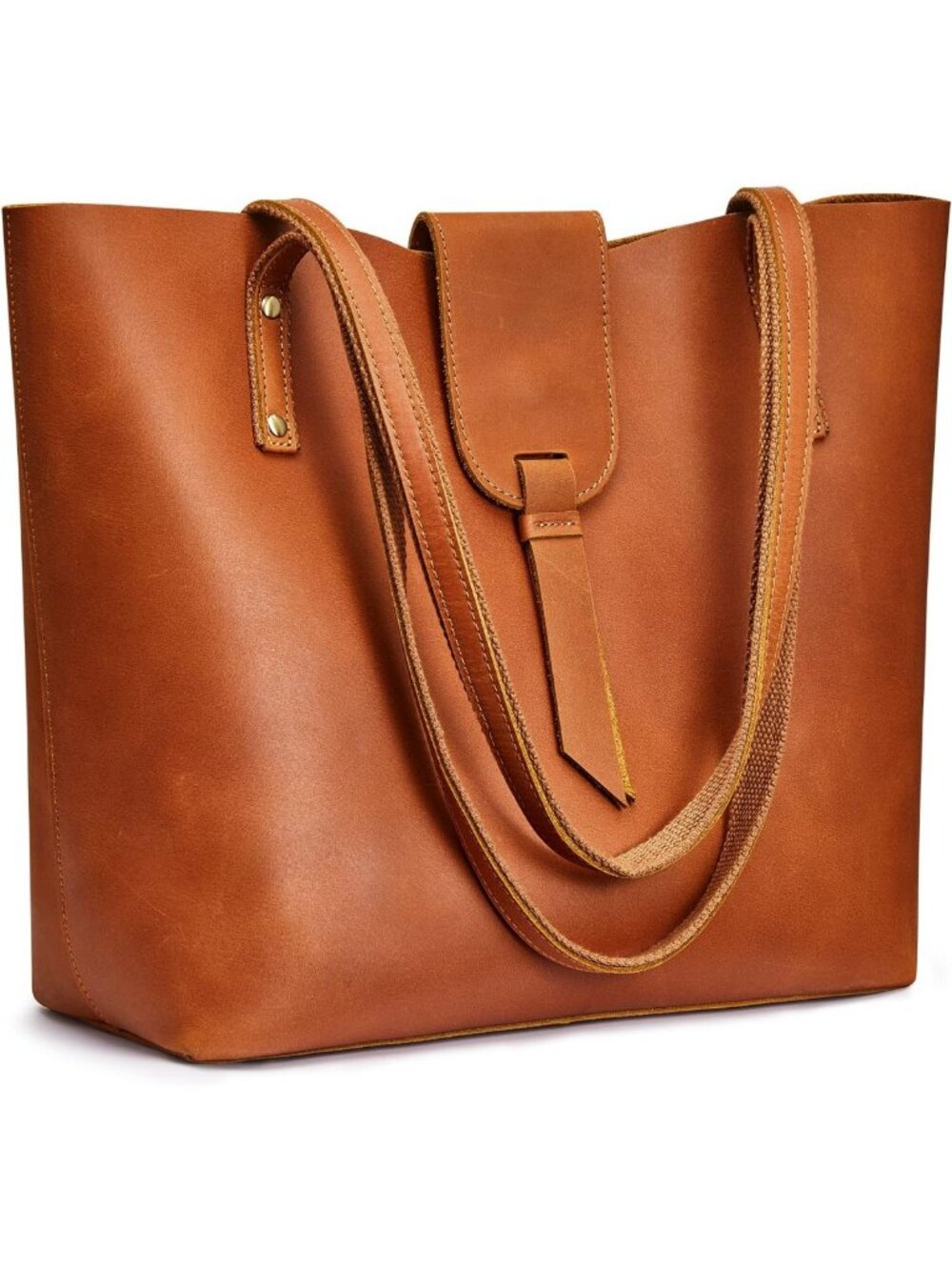 Genuine Leather Tote Bag for Women | Stylish Shoulder Handbag with Organizer